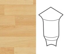 Meister Coins Intérieurs Pour Plinthe Profilé 1 1K 1 MK Hêtre 2011