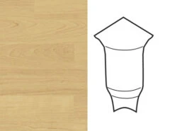 Meister Coins Intérieurs Pour Plinthe Profilé 1 1K 1 MK érable