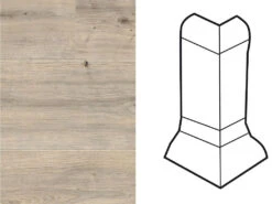 Meister Angle Extérieur Pour Profilé De Plinthe SKL 22/50 Chêne Blanc