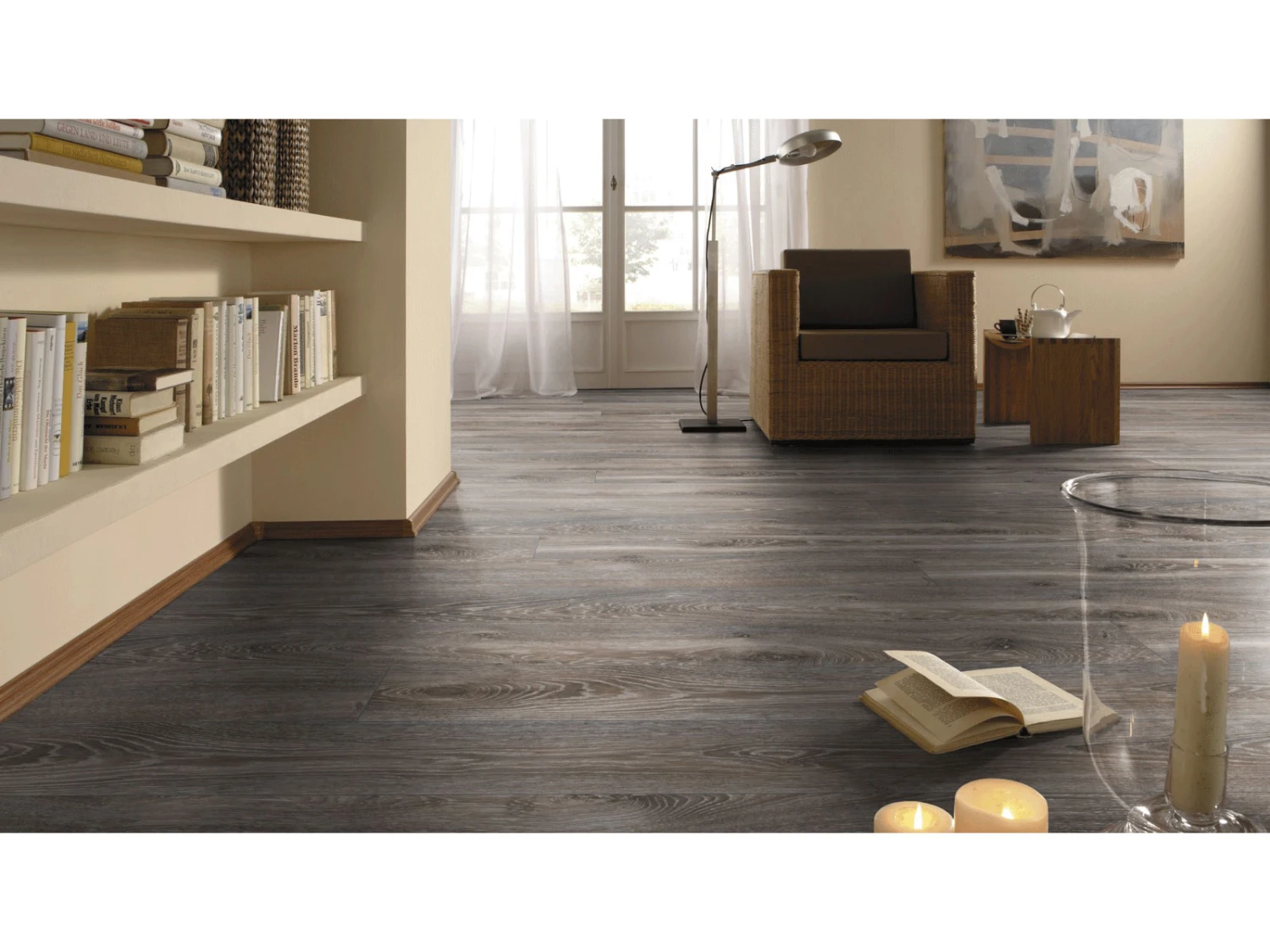 Stratifié Highland Chêne Titane D4796 Mammut Plus Au Format De Lames Larges à L'ancienne 3 Stratifié Highland Chêne Titane D4796 Mammut Plus Au Format De Lames Larges à L'ancienne – Image 3