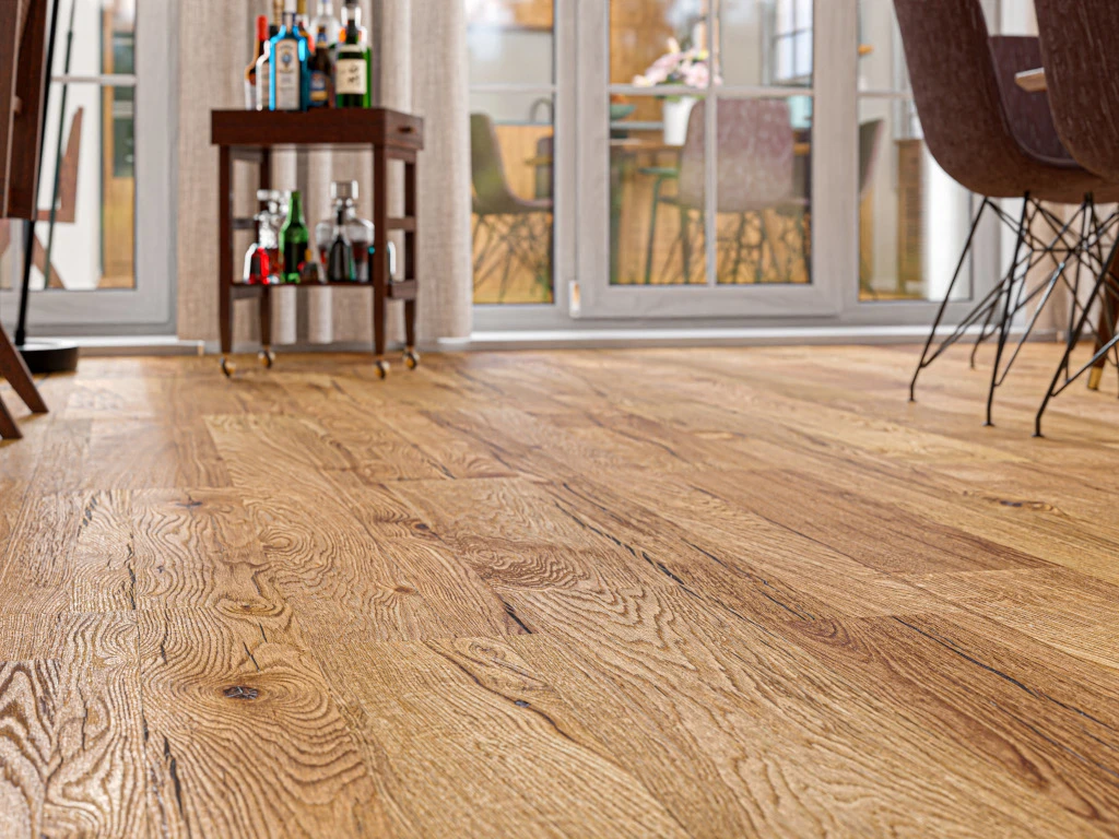 Parquet Chêne Turin Super Rustique Lame Bois Brossé Style Campagnard 2 Parquet Chêne Turin Super Rustique Lame Bois Brossé Style Campagnard – Image 2