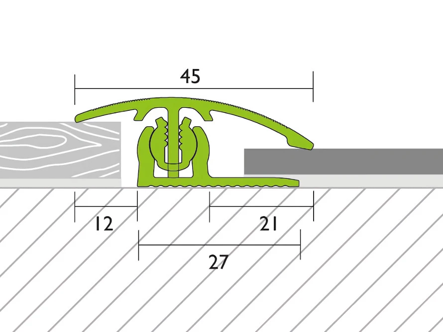 Proline Profilé D'adaptation PROVARIO Universal Acier Inoxydable V2A Brossé 2 Proline Profilé D'adaptation PROVARIO Universal Acier Inoxydable V2A Brossé – Image 2