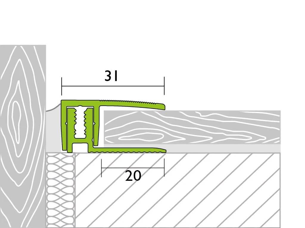 Proline Profilé De Finition PROVARIO Universal XL Aluminium Anodisé Champagne 2 Proline Profilé De Finition PROVARIO Universal XL Aluminium Anodisé Champagne – Image 2