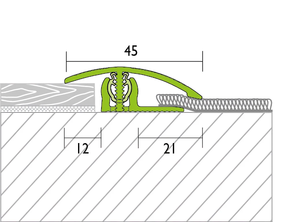 Proline Profilé D'adaptation PROVARIOclip Universal Feuille Décor Hêtre 2 Proline Profilé D'adaptation PROVARIOclip Universal Feuille Décor Hêtre – Image 2