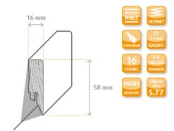 Plinthe Décor Chêne Gris AC1522 5 Plinthe Décor Chêne Gris AC1522 -Meister Soldes Magasin 3 239179582d8fbbf14745a0313b11acf3