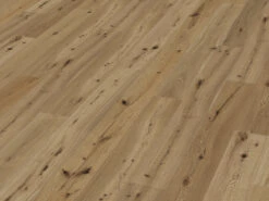 Parquet Chêne Marquant Huilé Au Format De Lames Larges à L'ancienne Brossé