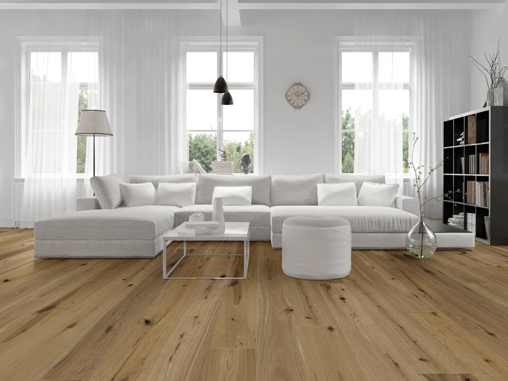 Parquet Chêne Marquant Huilé Au Format De Lames Larges à L'ancienne Brossé 2 Parquet Chêne Marquant Huilé Au Format De Lames Larges à L'ancienne Brossé – Image 2