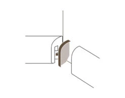 Angles Intérieurs Pour Plinthe Type 1 SL 2 Aspect Aluminium