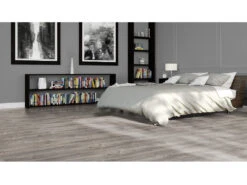 Stratifié Trend Oak Rustic Grey Au Format De Lames Larges à L'ancienne