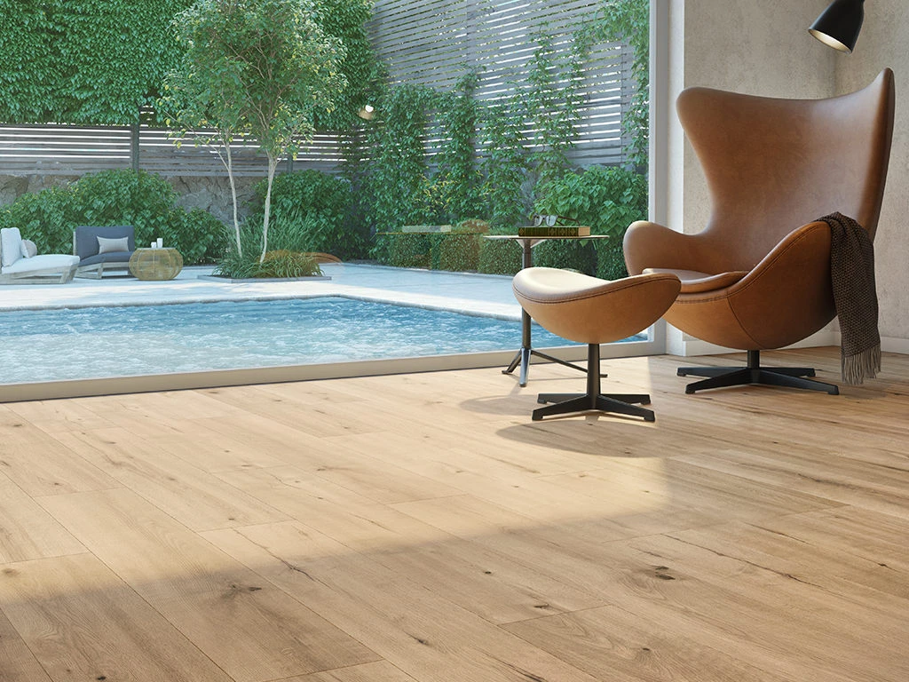 Sol Design Trend Green Vinyle Chêne Fissuré Lame Style Campagnard 2 Sol Design Trend Green Vinyle Chêne Fissuré Lame Style Campagnard – Image 2